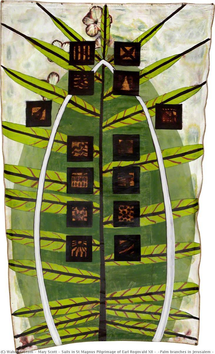 Sails In St Magnus Pilgrimage Of Earl Rognvald Xii – 'palm Branches In Jerusalem – The Via Crucis ' — Mary Scott