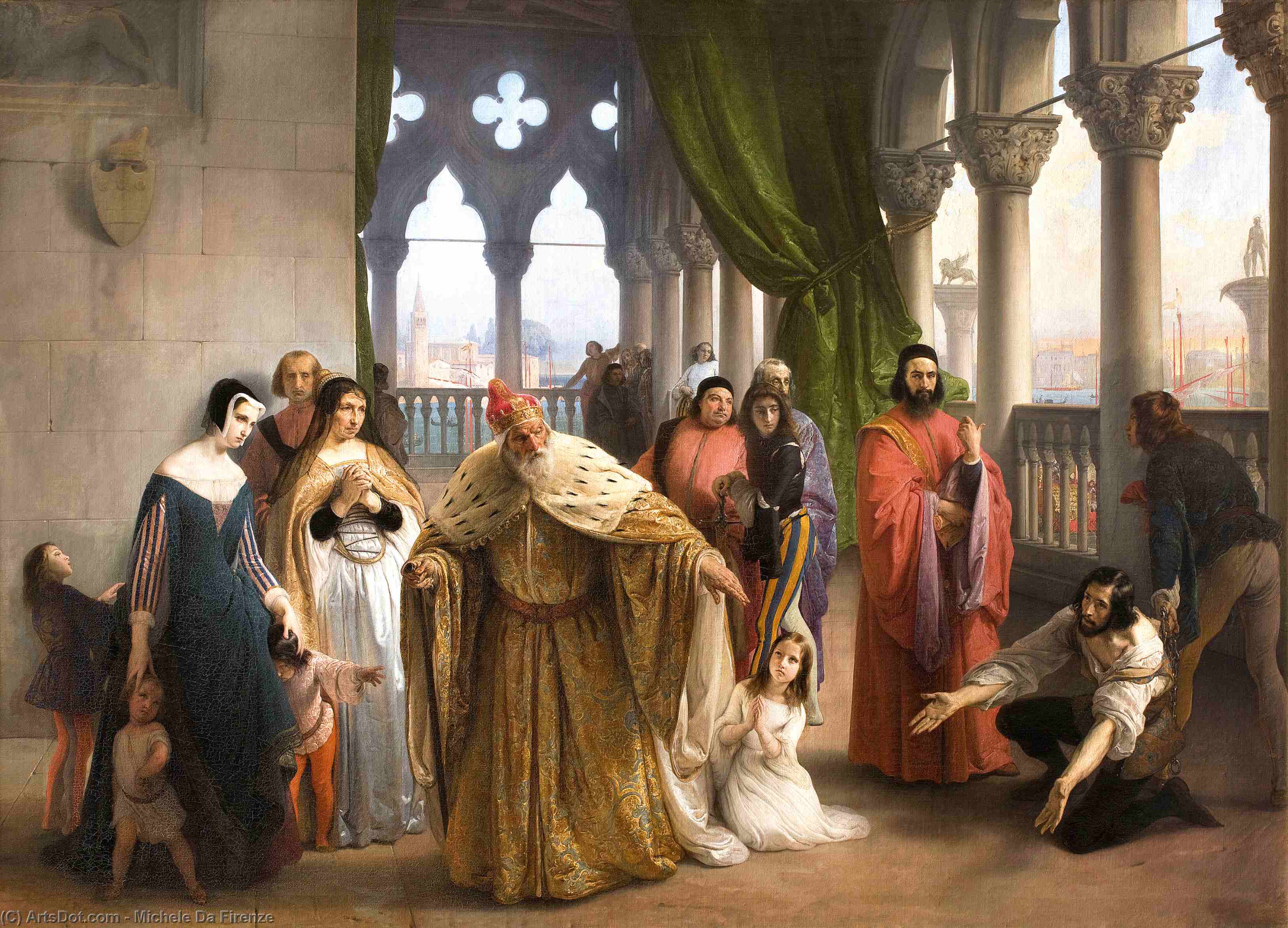 Artgate Fondazione Cariplo - Hayez Francesco, L'ultimo Abboccamento Di Giacomo Foscari Figlio Del Doge Giuseppe. — Michele Da Firenze