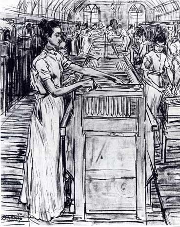 Female Employees In The Candle Factory In Gouda — Žan Teodor Turop