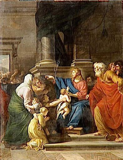 Jesus Appelant A Lui Les Petits Enfants — Anicet Charles Gabriel Lemonnier