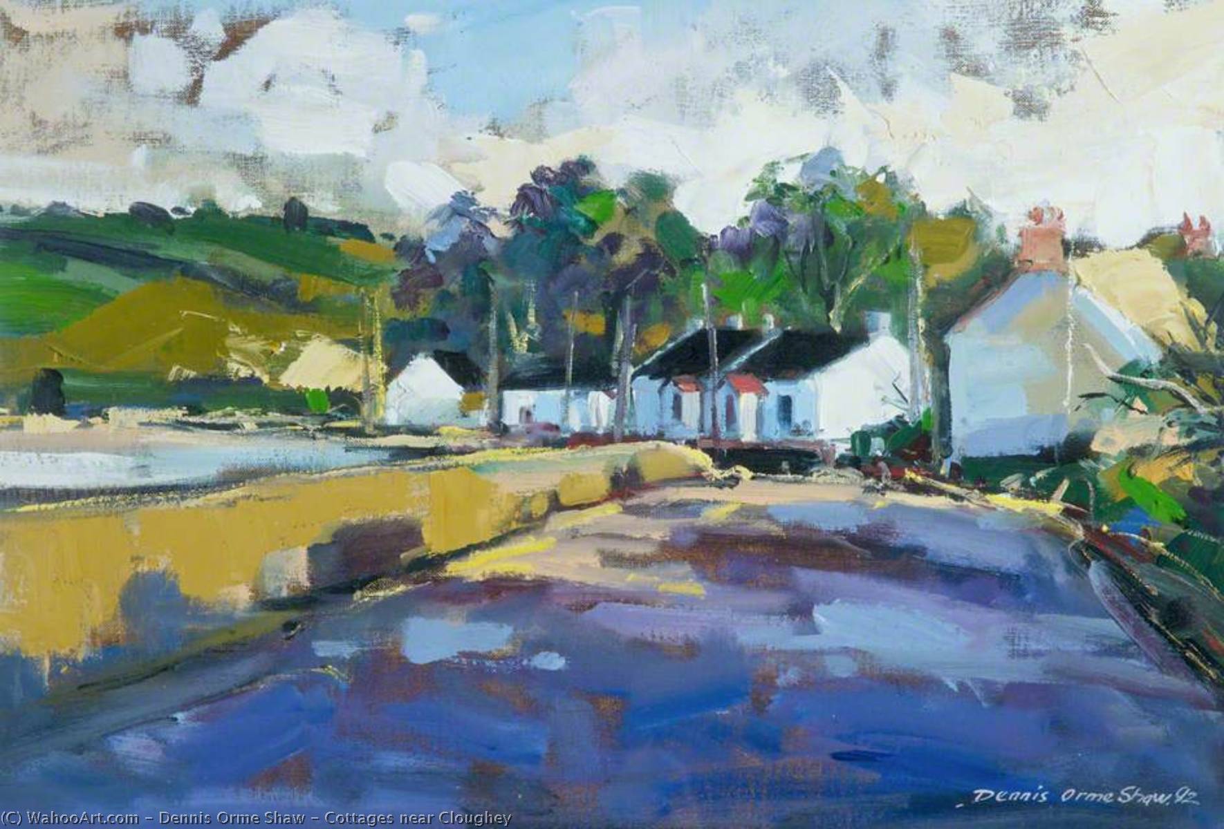 Cottages Near Cloughey — Dennis Orme Shaw