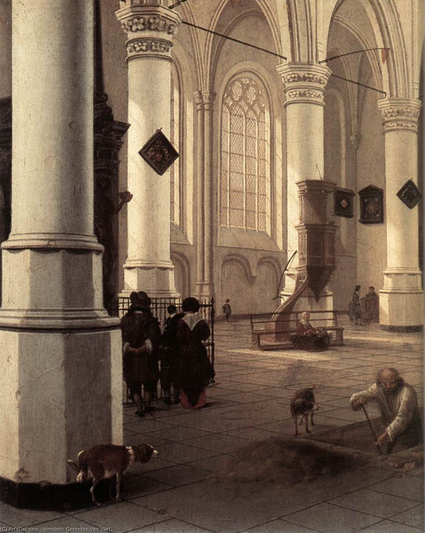 Interior Of The Nieuwe Kerk At Delft — Hendrick Corneliszoon Van Vliet