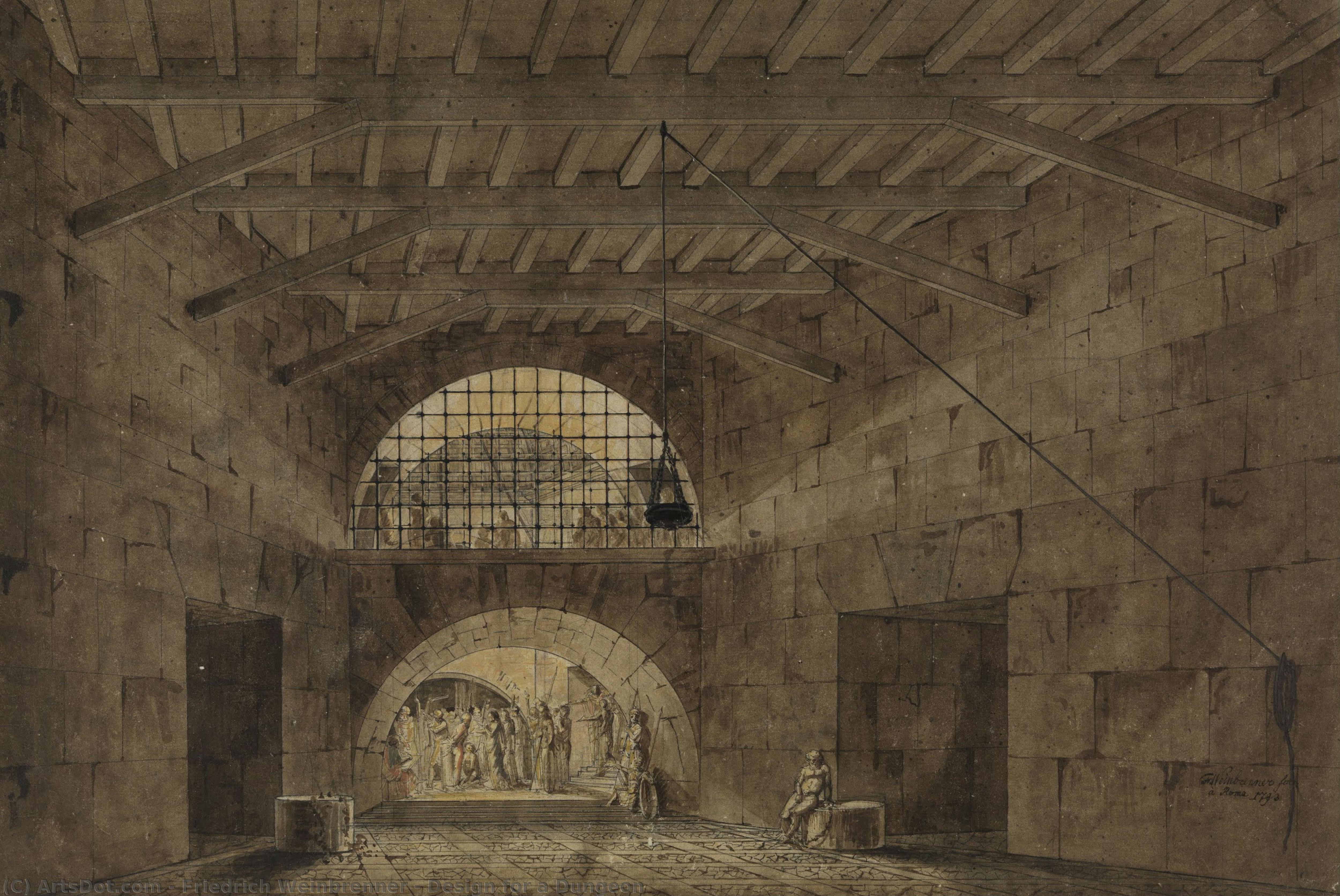 Design For A Dungeon — Friedrich Weinbrenner
