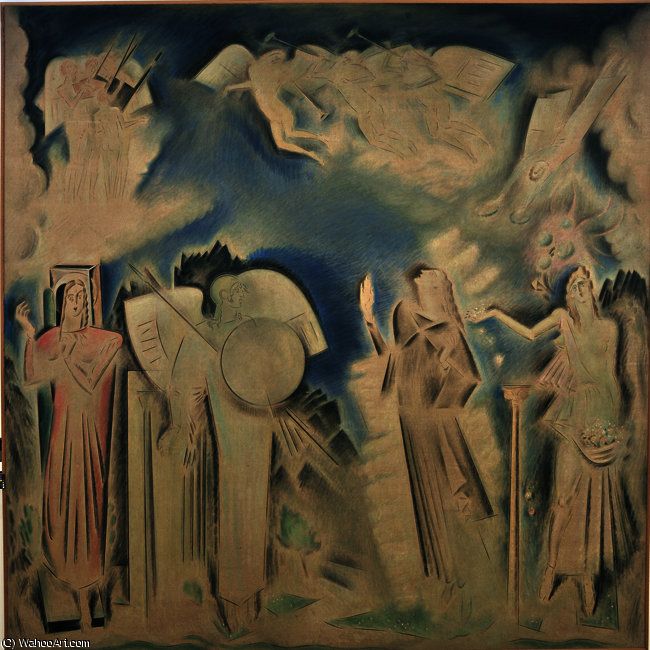 The Apotheosis Of Athanasios Diakos — Konstantinos Parthenis