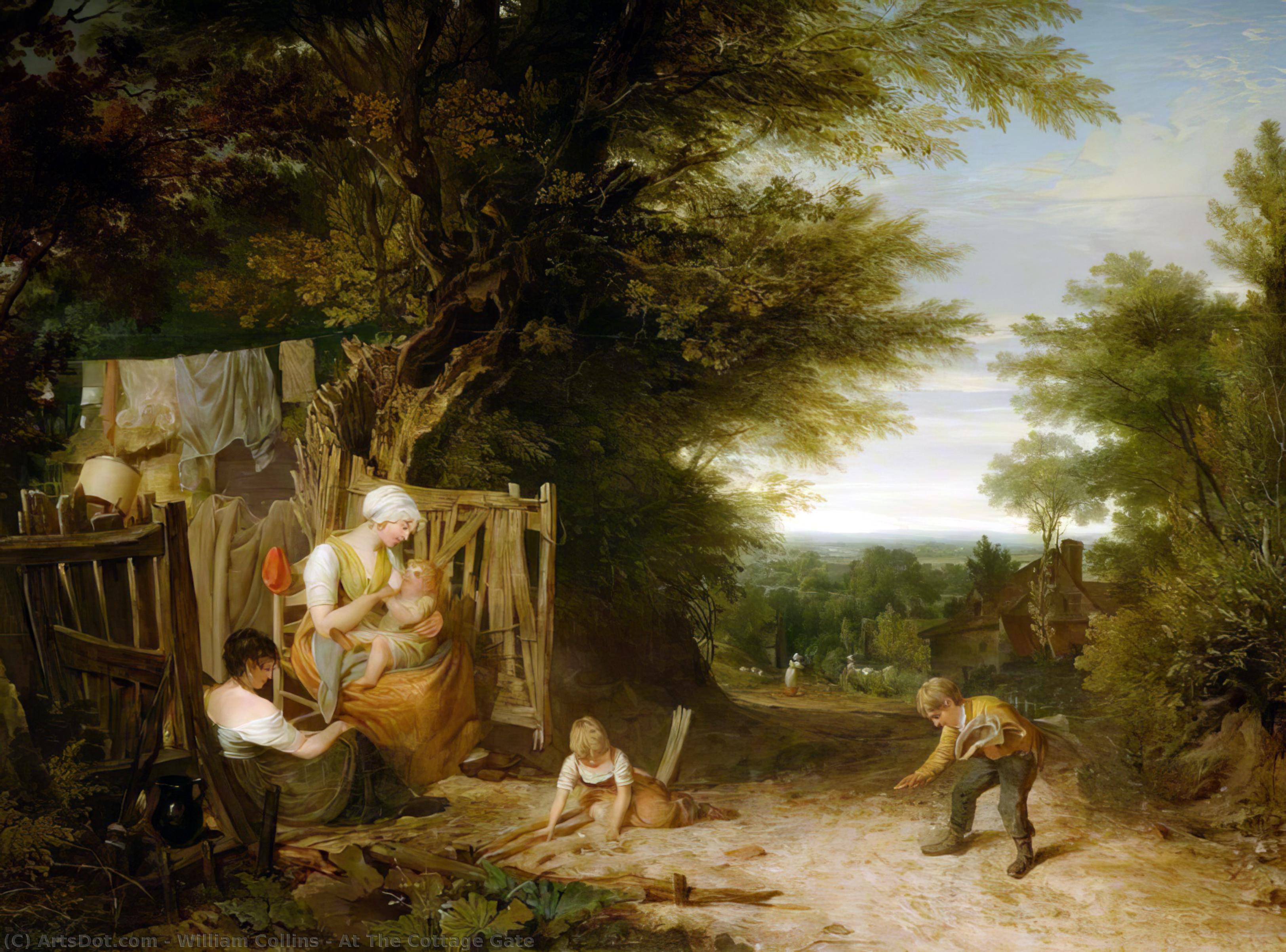 At The Cottage Gate — William Collins