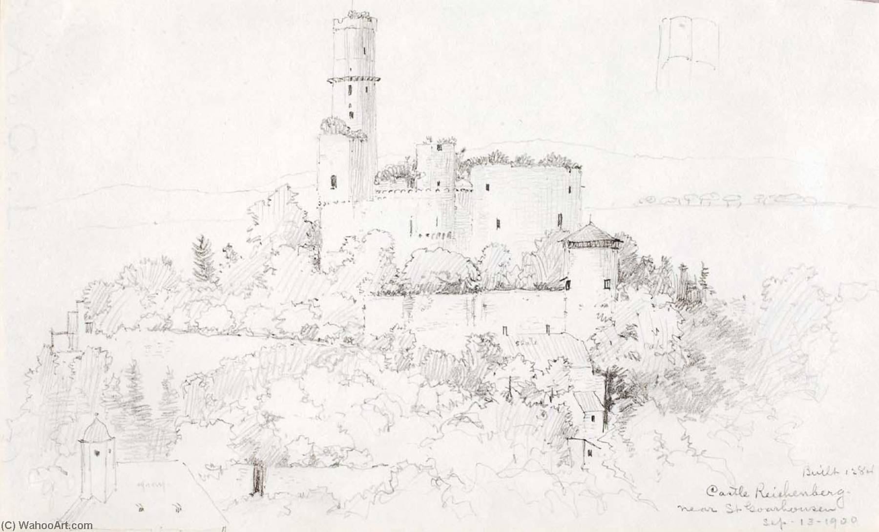 Castle Reichenberg, Near St. Goarshausen — George Elbert Burr