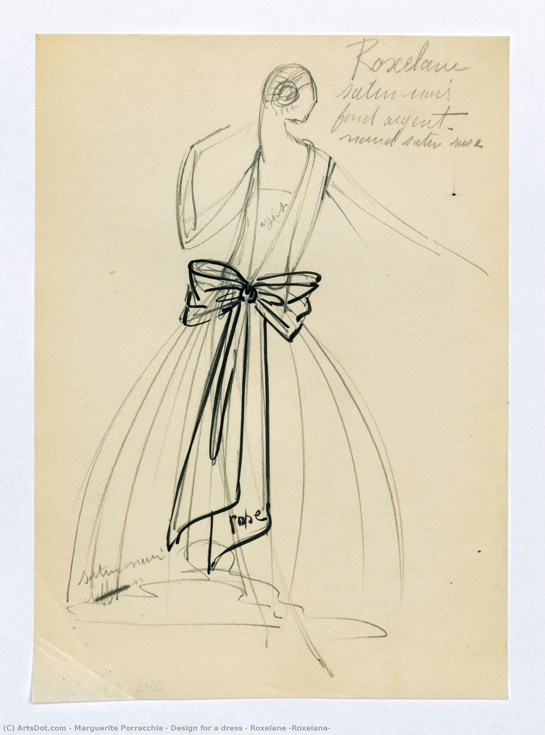 Design For A Dress — Roxelane [roxelana] — Marguerite Porracchia