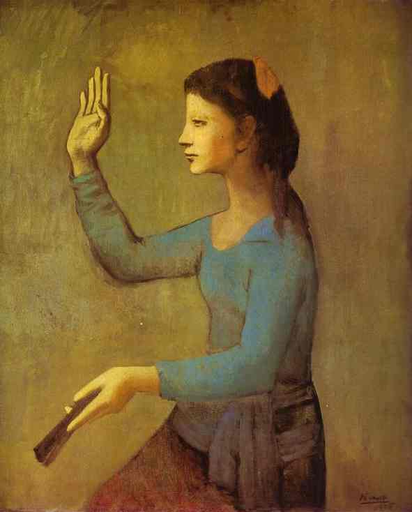 Dama Con Un Ventilador — Pablo Picasso