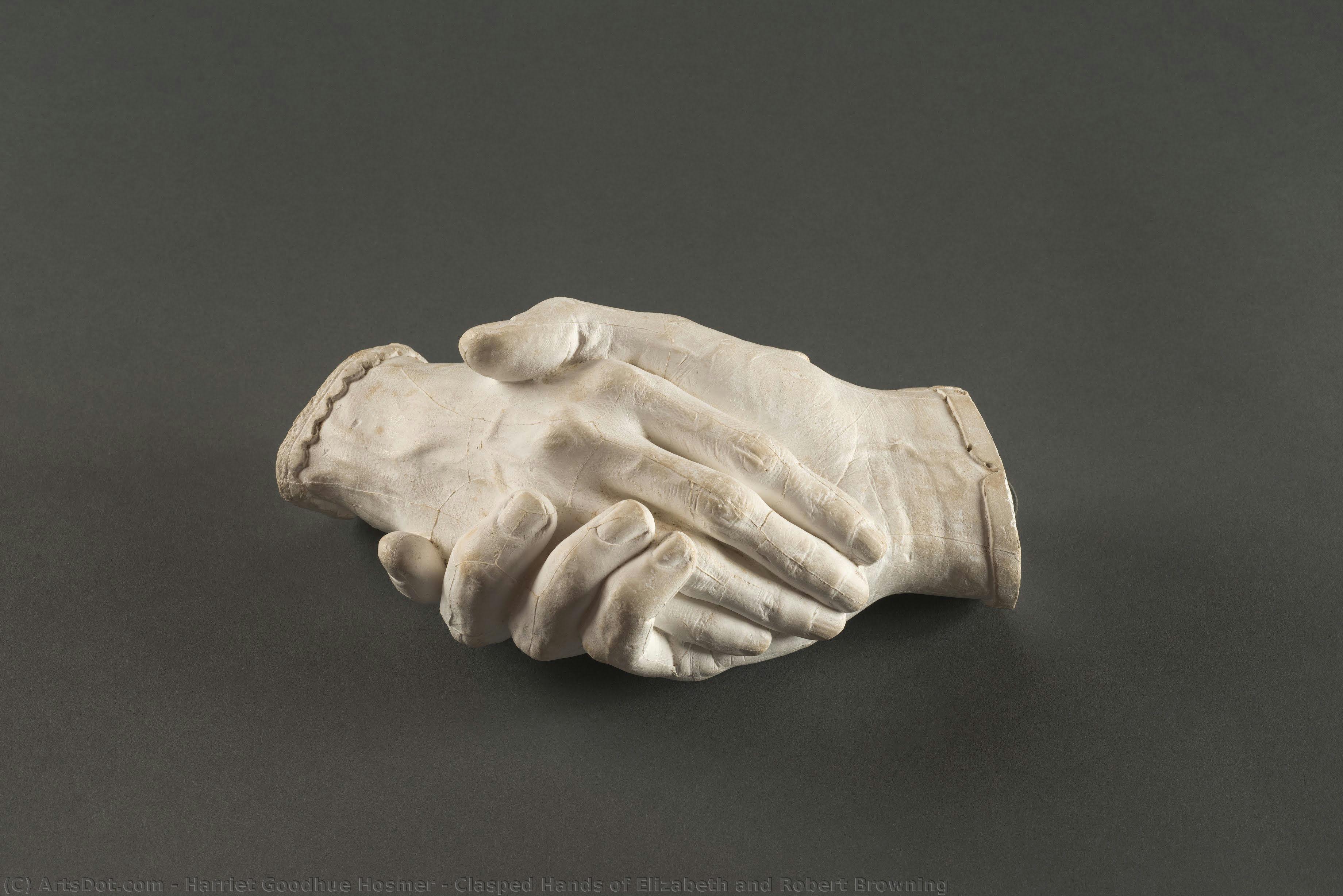 Clasped Hands Of Elizabeth And Robert Browning — Harriet Goodhue Hosmer