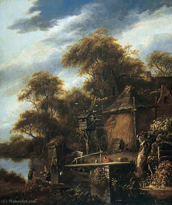 River Scene — Salomon Rombouts