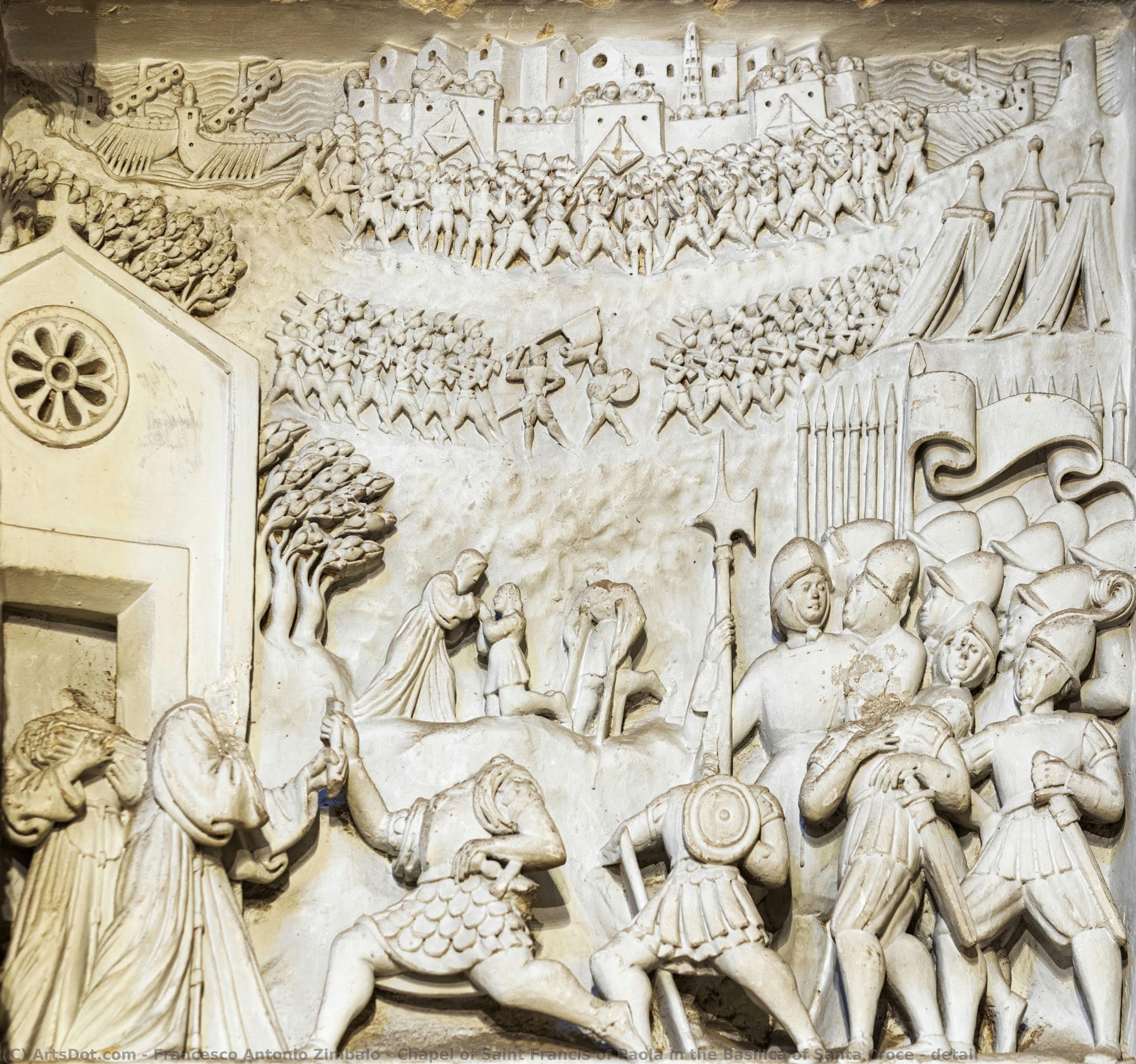 Chapel Of Saint Francis Of Paola In The Basilica Of Santa Croce - Detail — Francesco Antonio Zimbalo