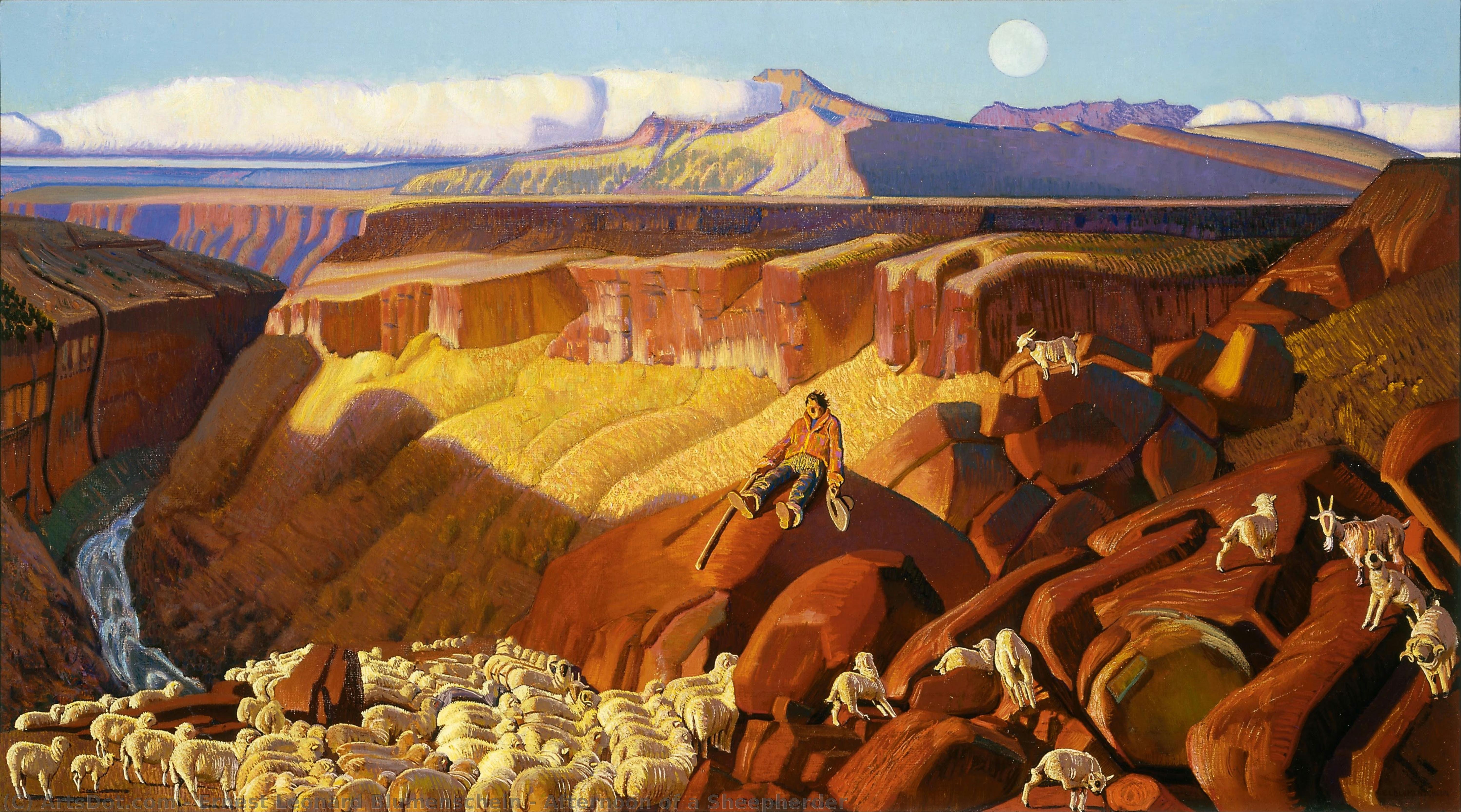 Afternoon Of A Sheepherder — Ernest Leonard Blumenschein
