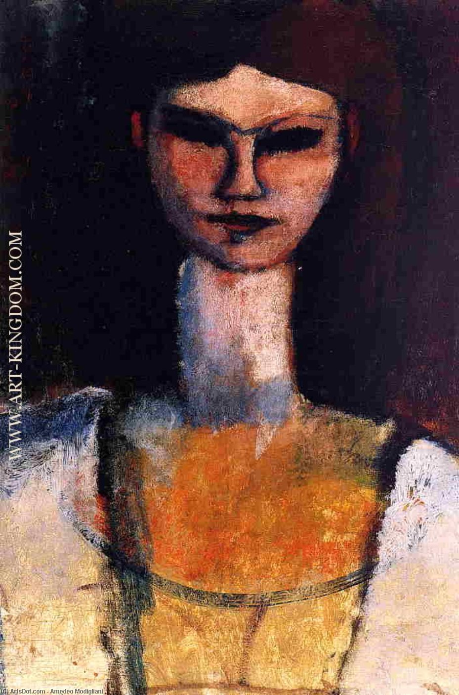 Bust Of A Young Woman — Amedeo Clemente Modigliani