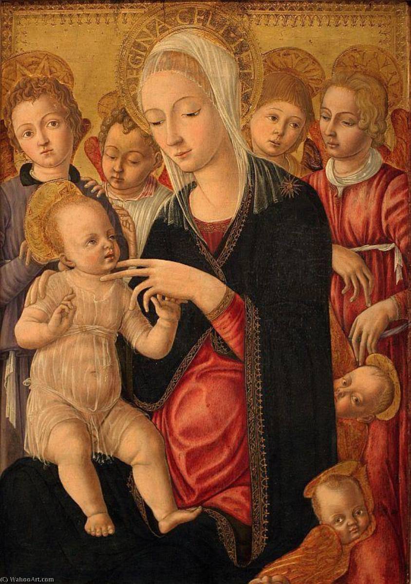 Madonna And Child With Angels And Cherubim — Matteo Di Giovanni Di Bartolo