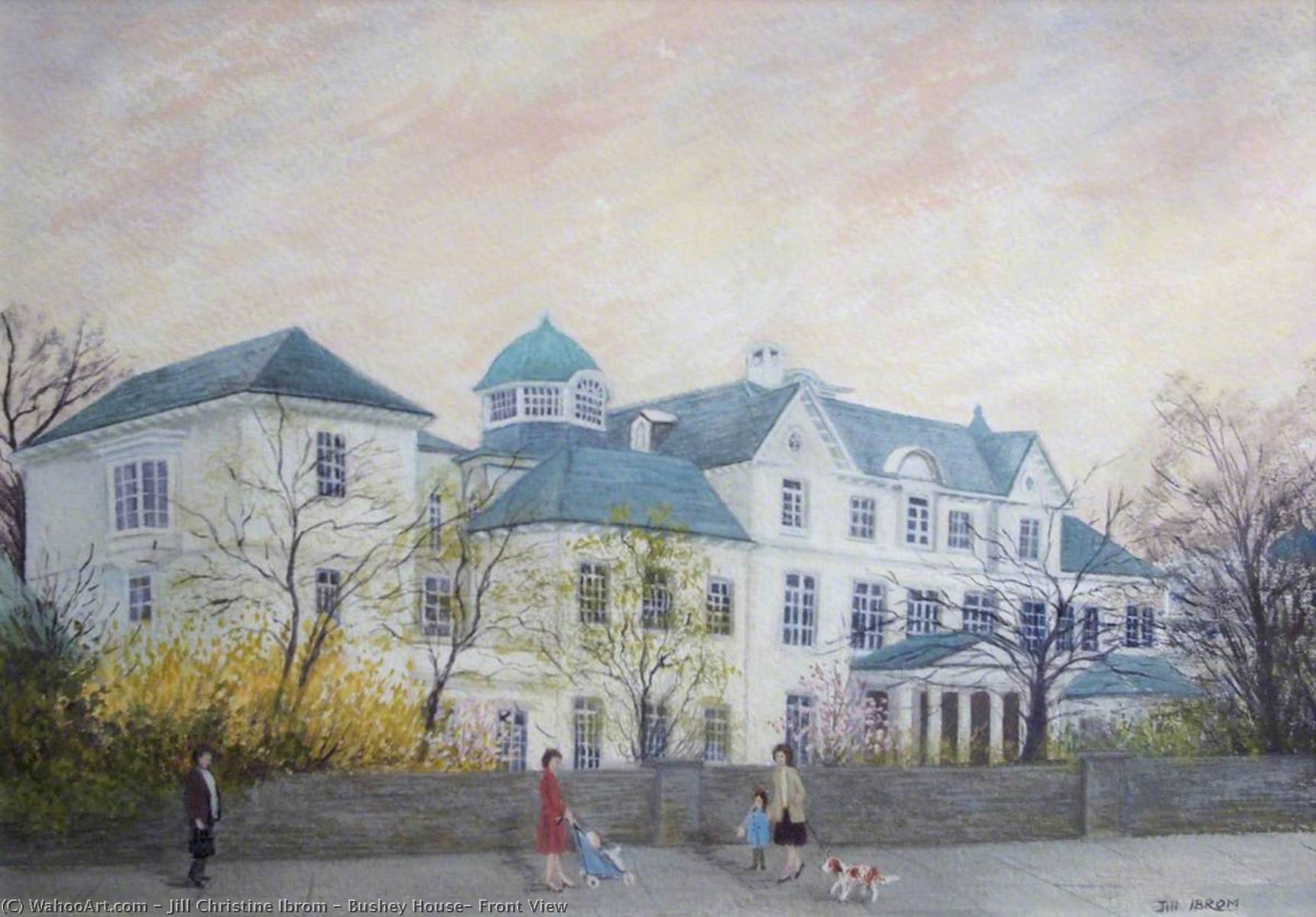 Bushey House, Front View — Jill Christine Ibrom