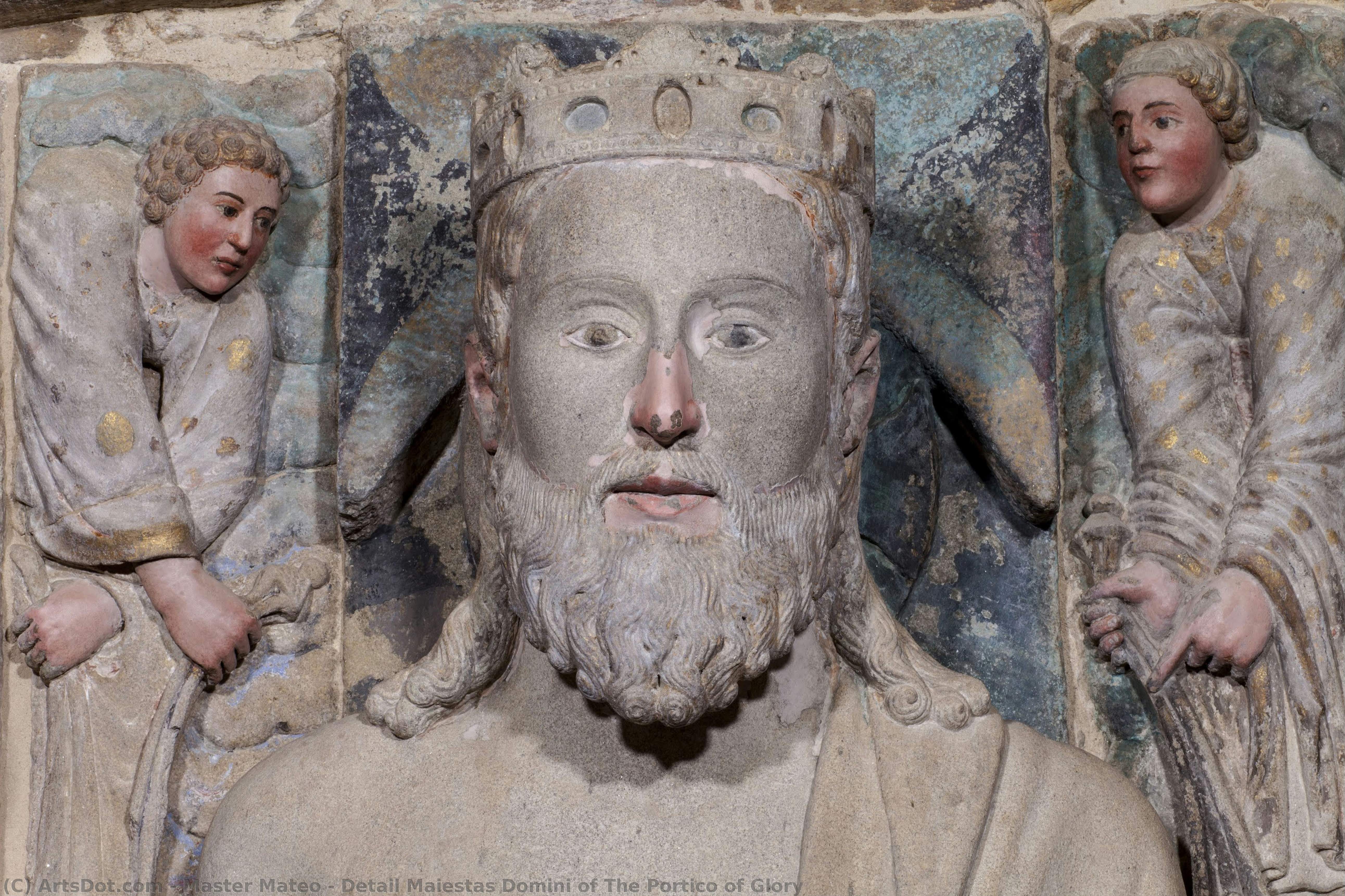 Detail Maiestas Domini Of The Portico Of Glory — Master Mateo