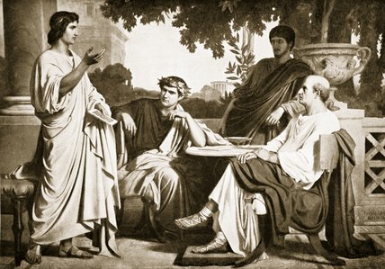 Virgil, Horace And Varius At The House Of Maecenas — Charles François Jalabert