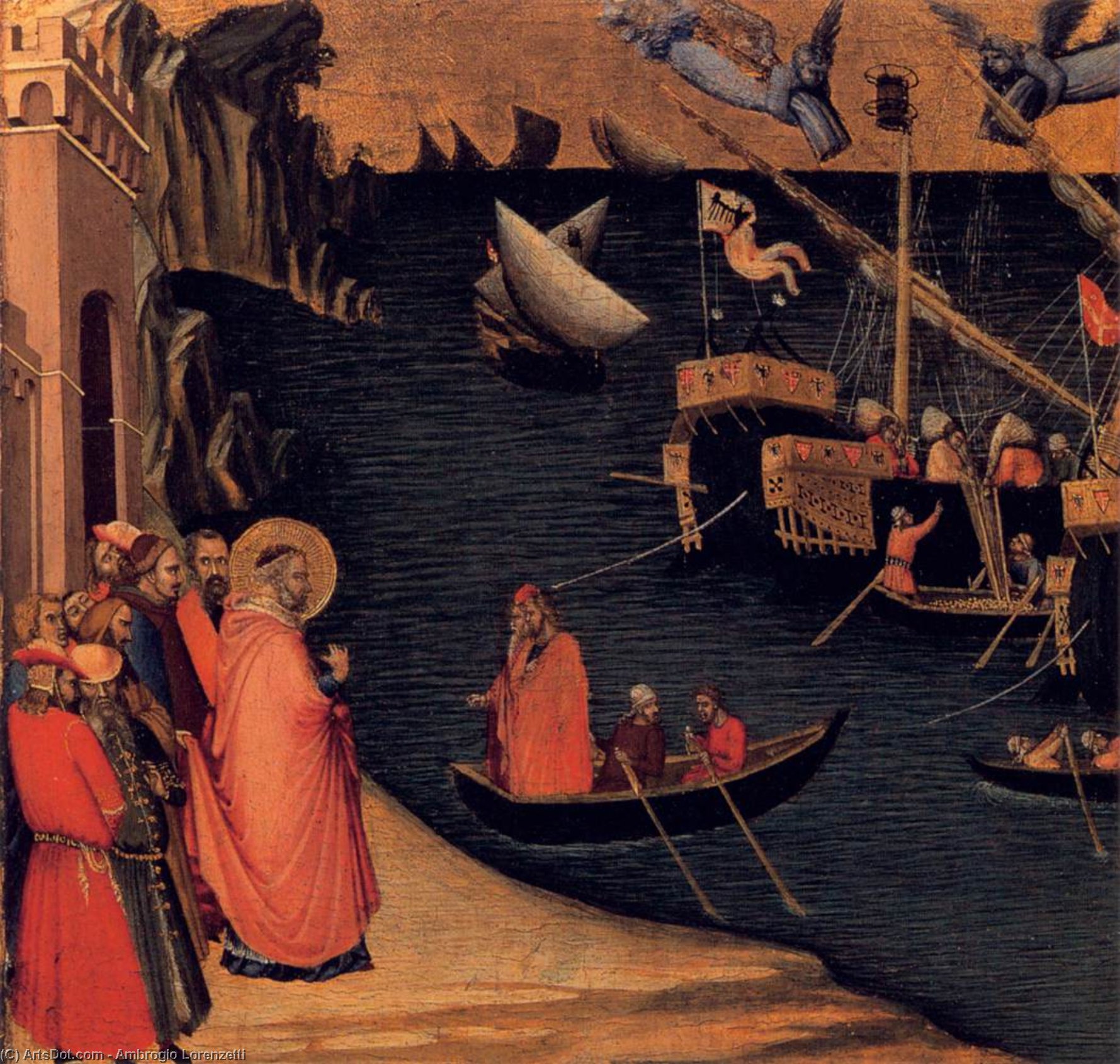 Szenen Aus Dem Leben Des Heiligen Nikolaus (10) — Ambrogio Lorenzetti