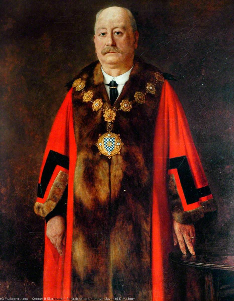 Portrait Of An Unknown Mayor Of Dewsbury — George H Blackburn