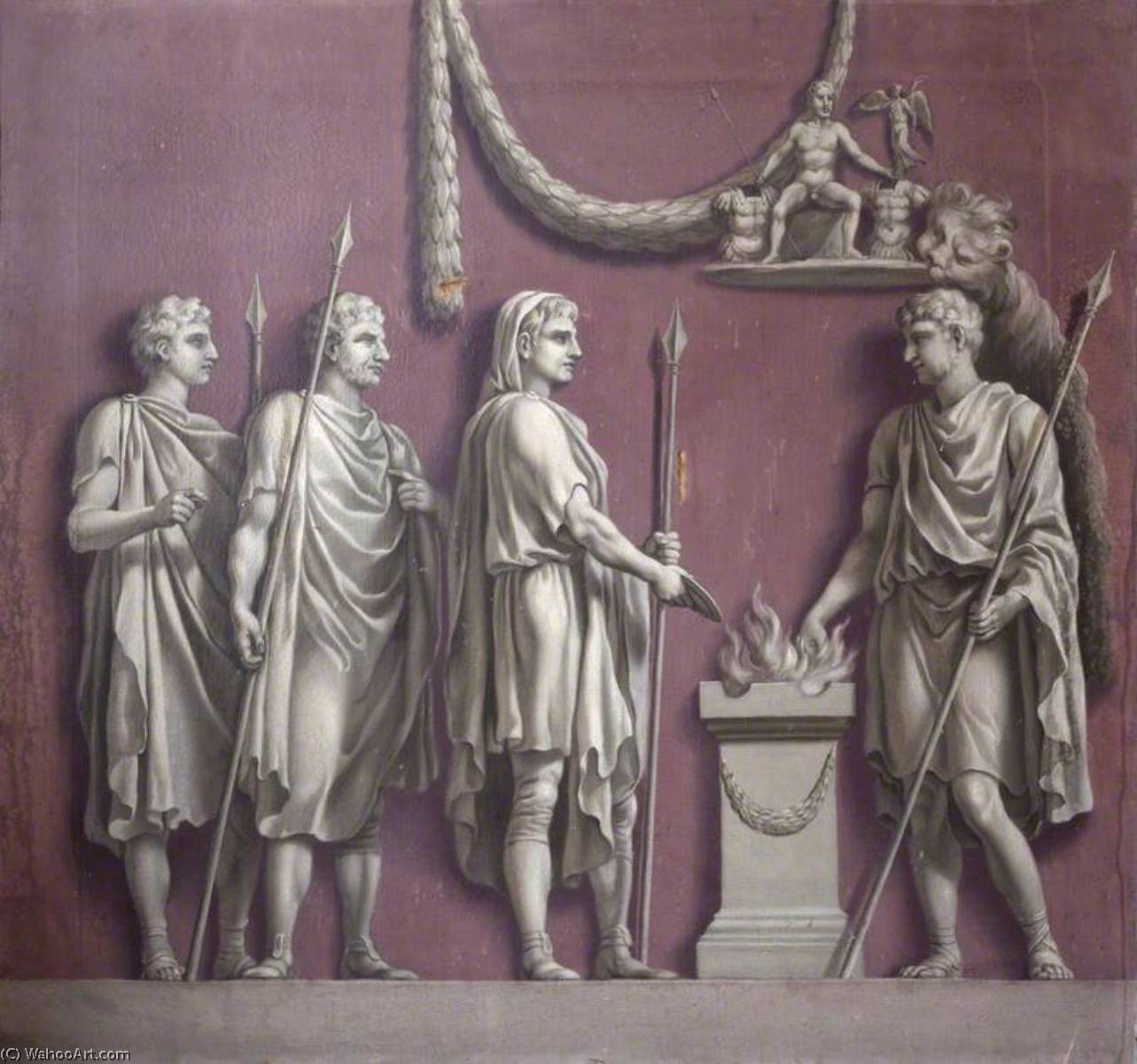 The Emperor Trajan Sacrificing To Mars Victorious (from The Arch Of Constantine) — Fransis Hejm