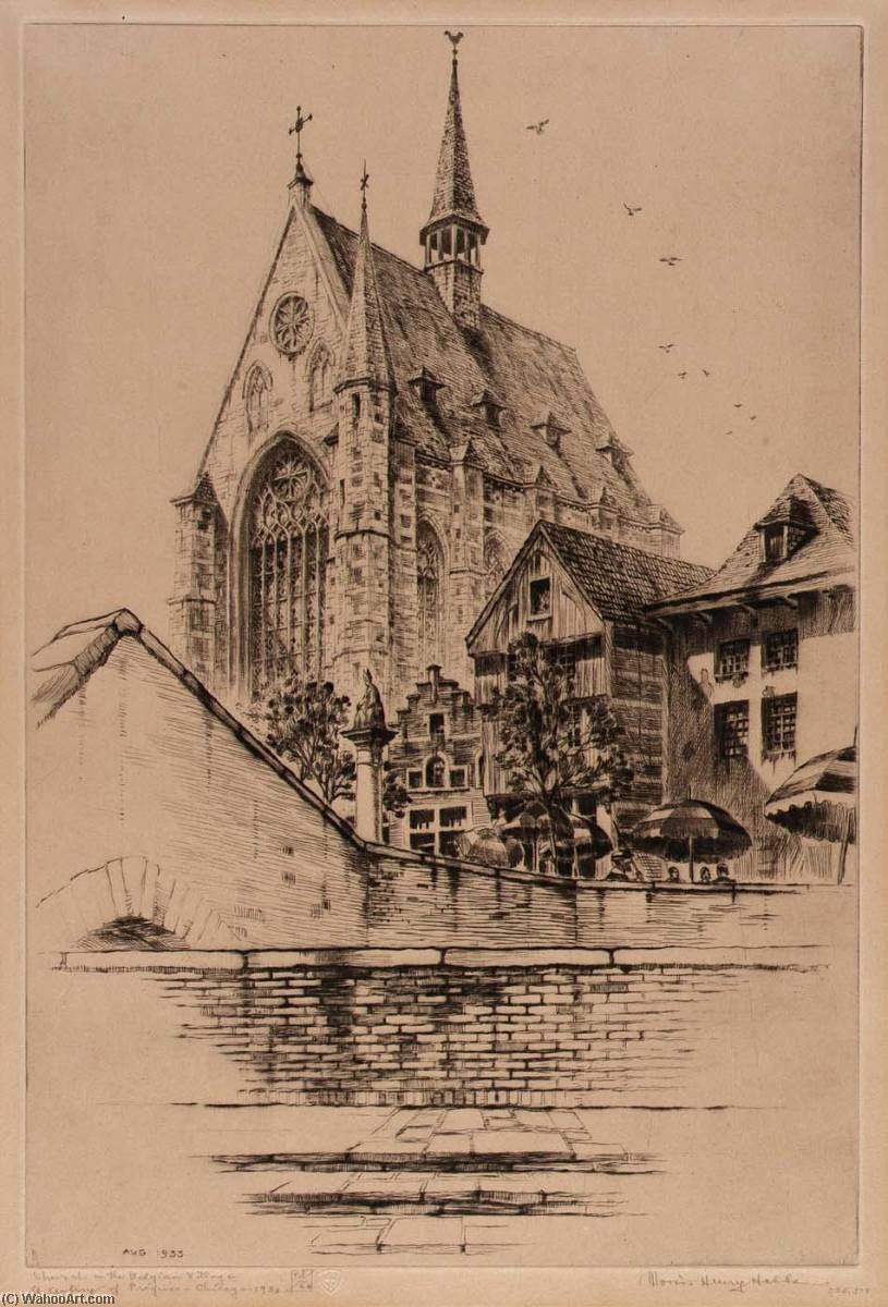 Church In The Belgian Village, A Century Of Progress, Chicago — Morris Henry Hobbs