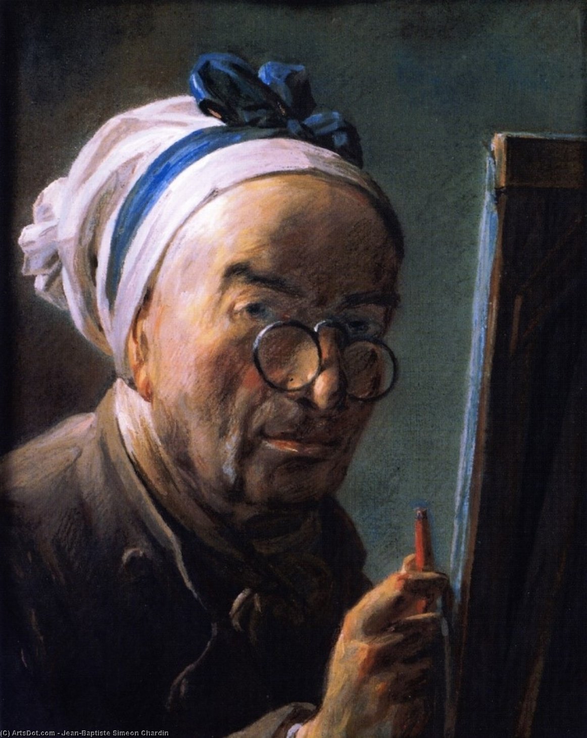 Self Portrait (also Known As Portrait Of Chardin At His Easel) — Jean-baptiste-siméon Chardin