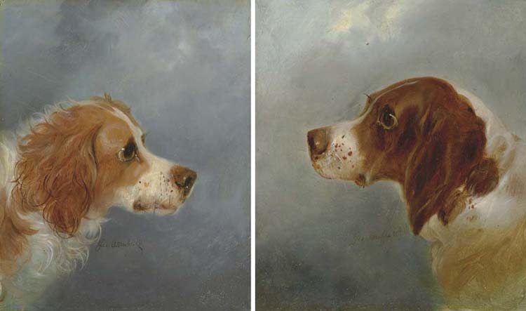 A Pair Of Spaniels — George Armfield (smith)