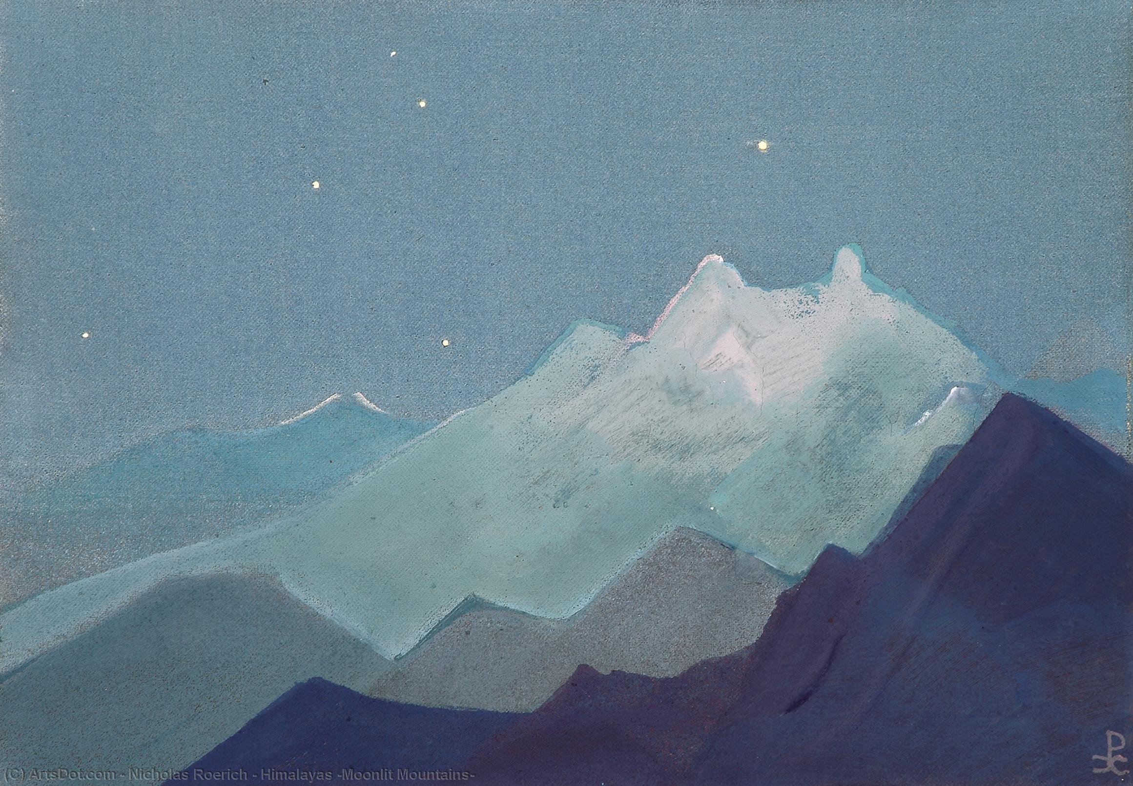 Himalayas (moonlit Mountains) — ニコライ・ロエリヒ