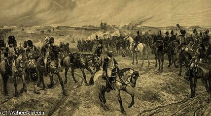 Napoleon I With His Old Guard At Waterloo — Richard Caton Woodville