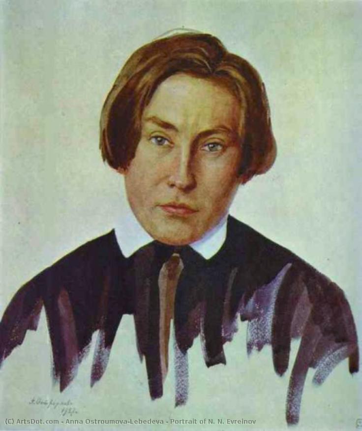 Portrait Of N. N. Evreinov — Anna Ostroumova Lebedeva
