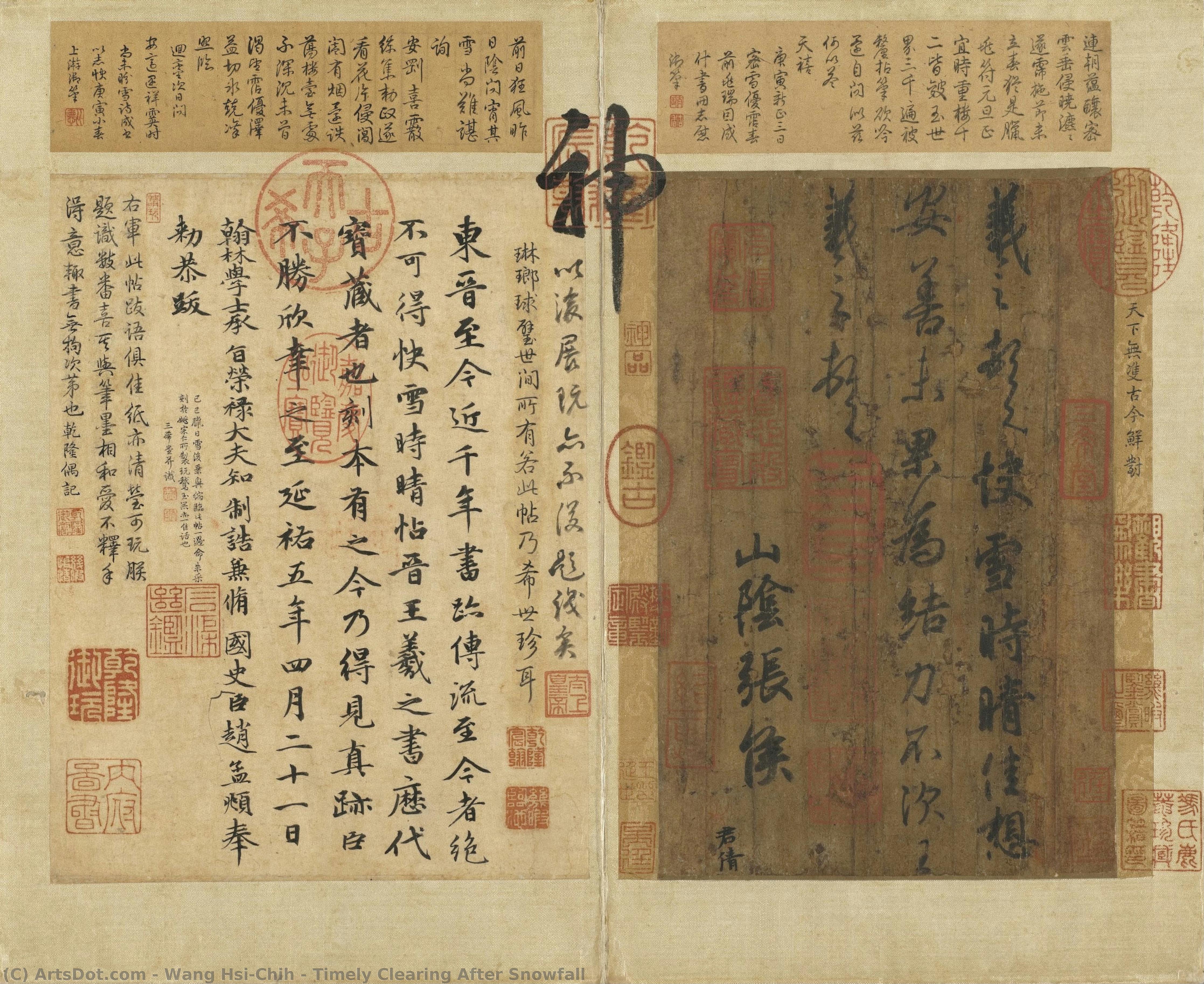 Timely Clearing After Snowfall — Wang Xizhi