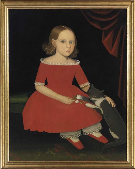 Portrait Of A Young Girl And Her Cat — アミ・フィリップス