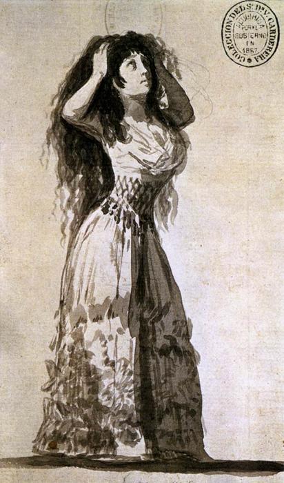 The Duchess Of Alba Arranging Her Hair — Francisco José De Goya Y Lucientes