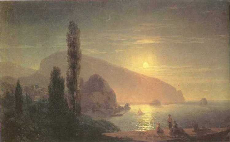 Night At Crimea. View On Aiudag — Ivan Konstantinovich Aivazovsky