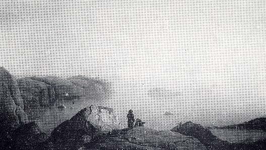 Land's End, Cornwall, (painting) — Robert W. Salmon