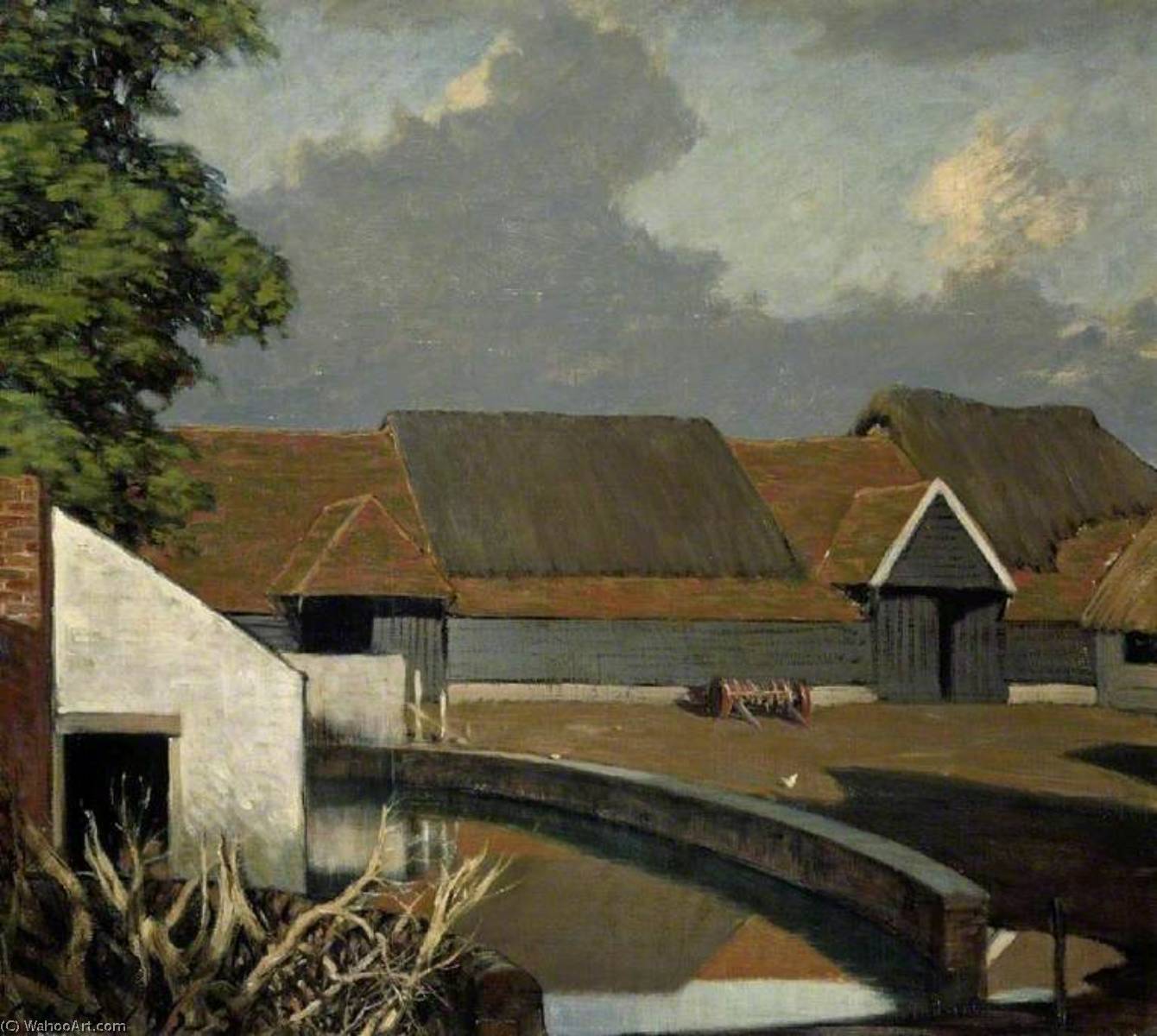 Farmyard At Soberton, Surrey — Charles John Holmes