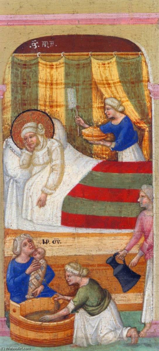 Altarpiece Of The Virgin Mary (near Left Hand Panel, Detail) — Meneghello Di Giovanni De' Canali