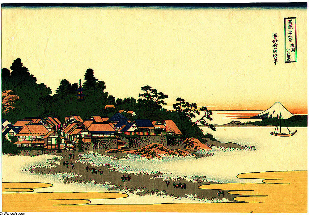 Enoshima - Fugaku Sanju-rokkei — Katsushika Hokusai