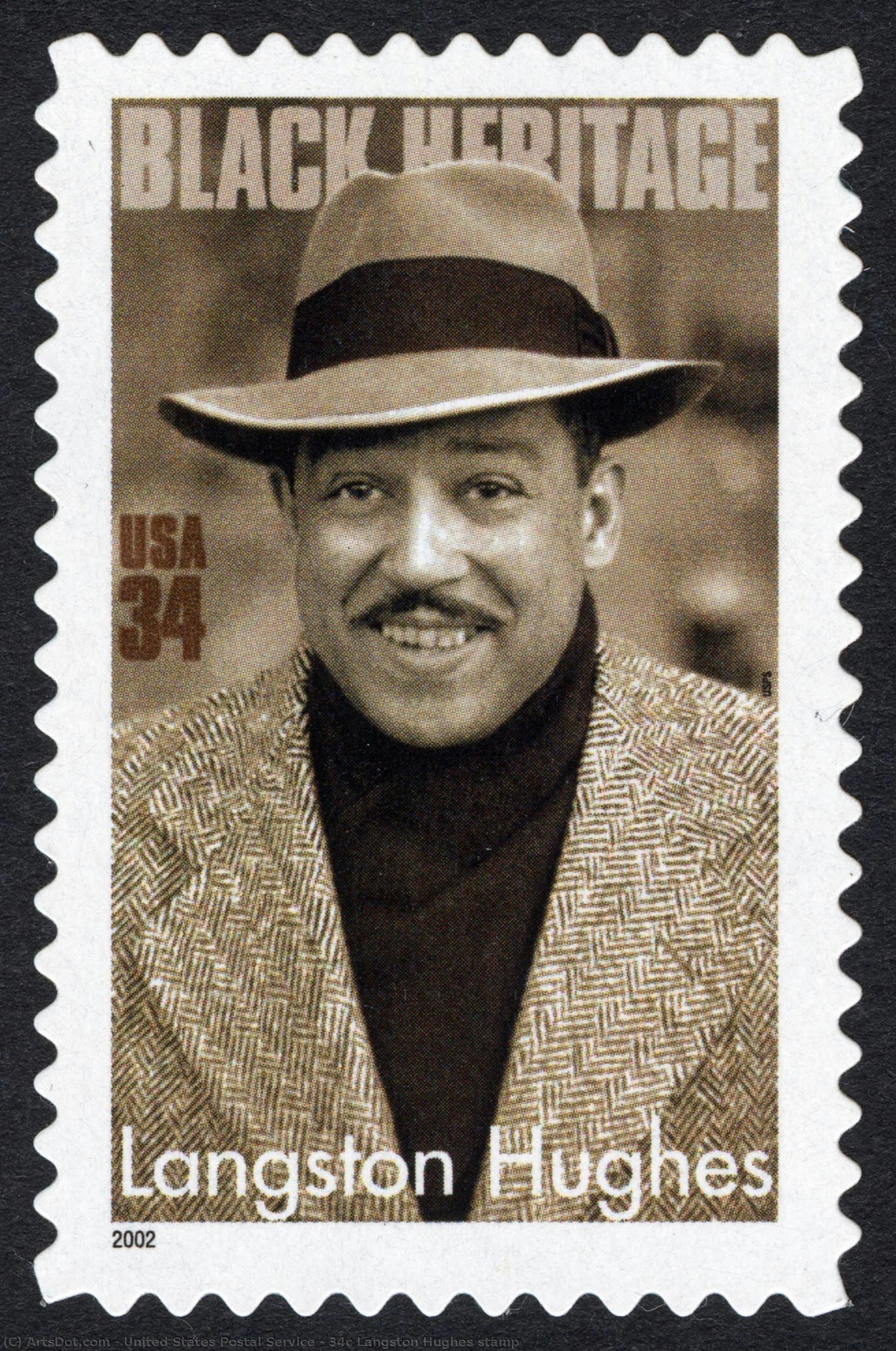 34c Langston Hughes Stamp — United States Postal Service