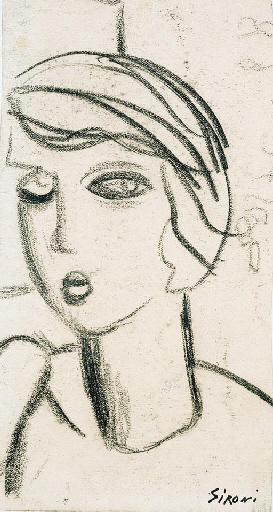 Face Of A Young Girl — Mario Sironi