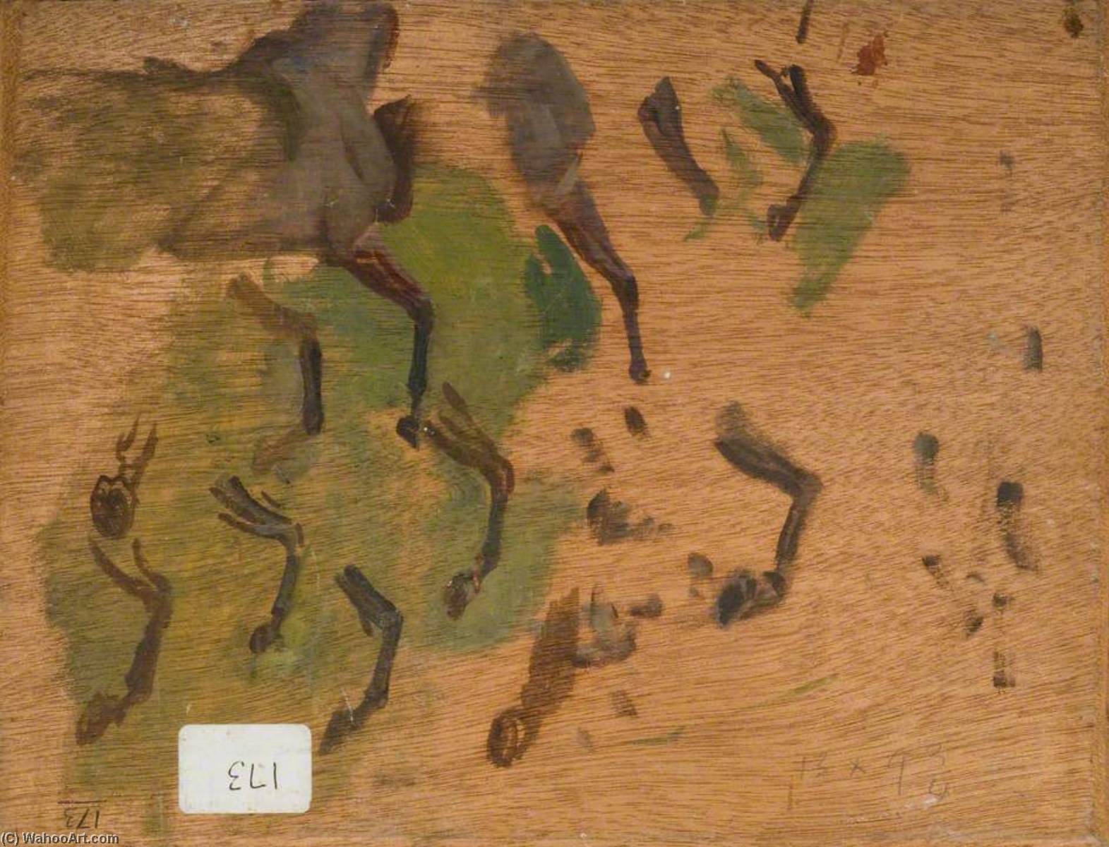 Studies Of Horses' Limbs (verso) — Sir Alfred James Munnings