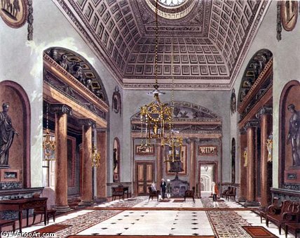 The Hall Of Entrance, Carlton House — William Henry Pyne