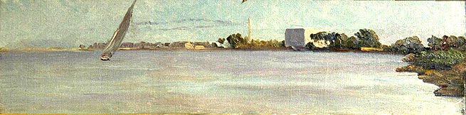 Egypte 1881 Le Nil Le Matin (titre Sur Le Cartel) — Joseph-félix Bouchor