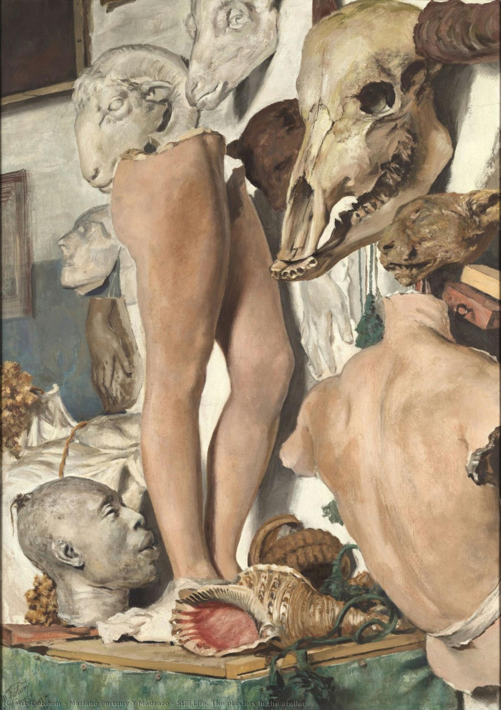Still Life. The Plasters In The Atelier — Mariano Fortuny