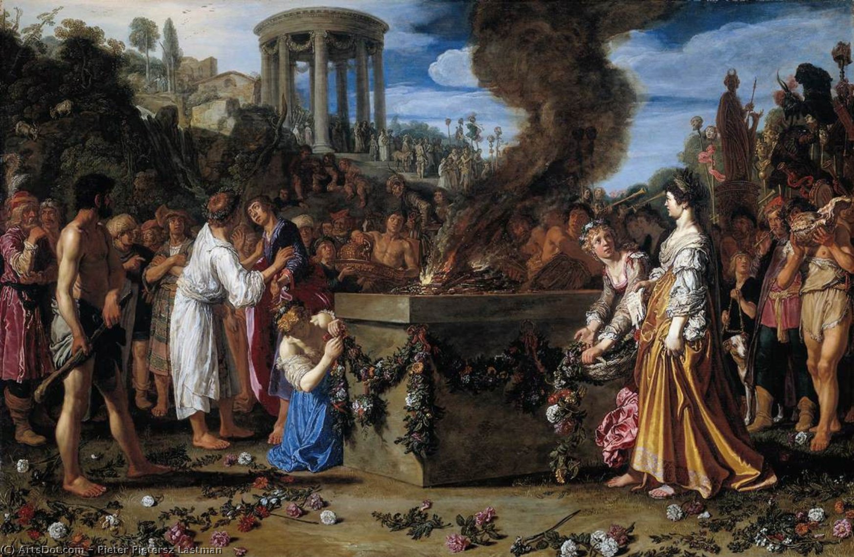 Orestes And Pylades Disputing At The Altar — Pieter Pietersz Lastman