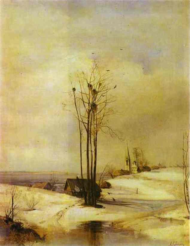 Early Spring. Thaw — Alexei Kondratyevich Savrasov