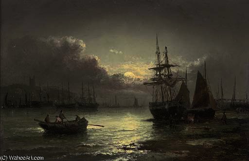 Whitby By Moonlight — William A. Thornley (thornbery)