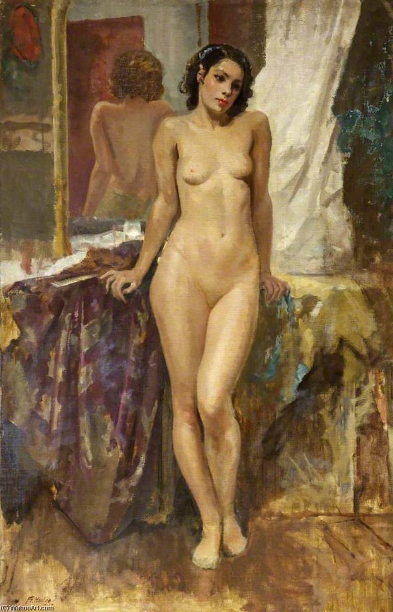 Nude And Mirror — Francis Edwin Hodge