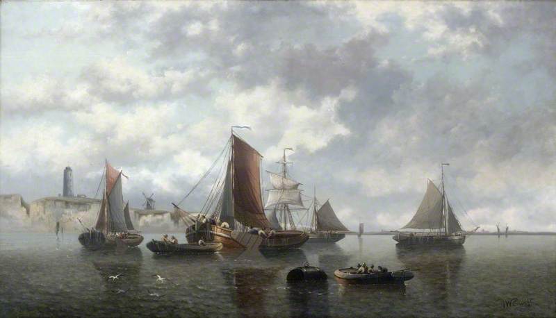 Seascape With Boats — John Warkup Swift