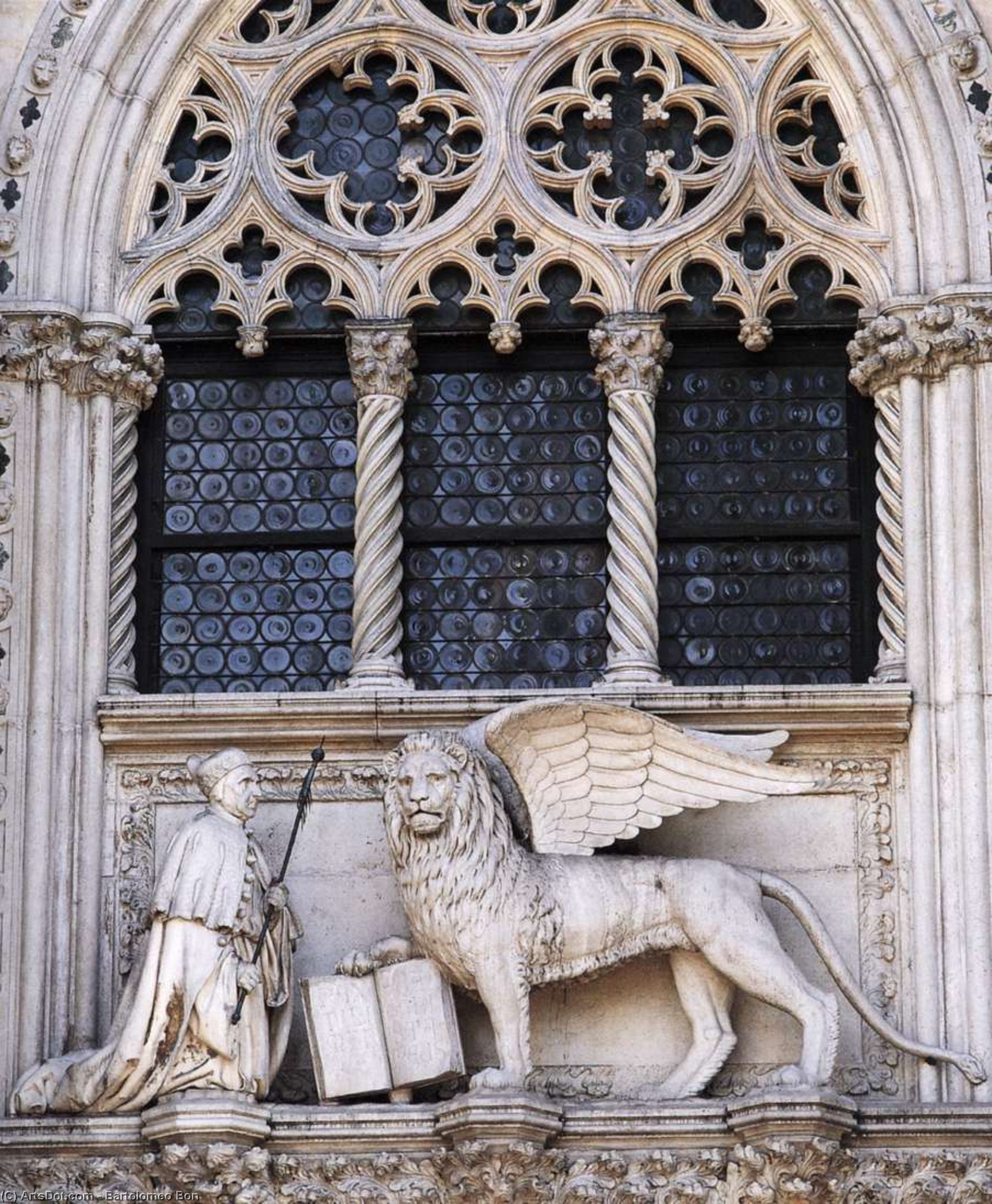 Doge Francesco Foscari Kneeling Before The Lion Of St Mark — Bartolomeo Bon